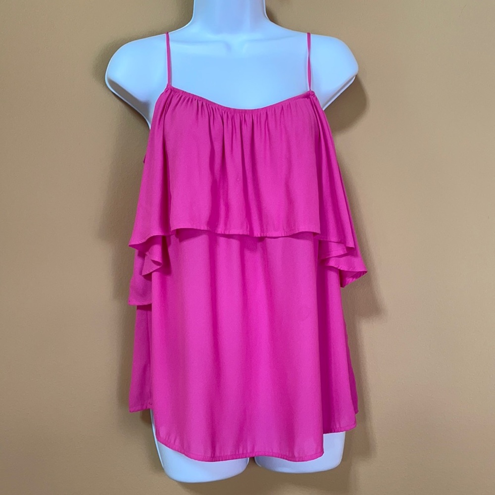 Lush hot pink tank top size M